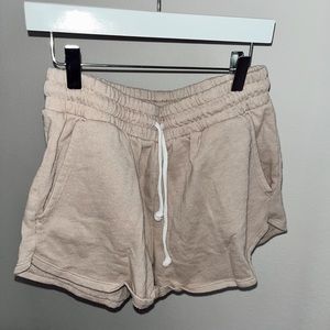 Tan shorts with draw string